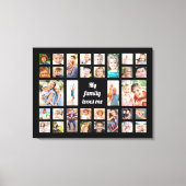 Creëer Jouw eigen 32 familie houdt van mijn fotoco Canvas Afdruk (Voorkant)