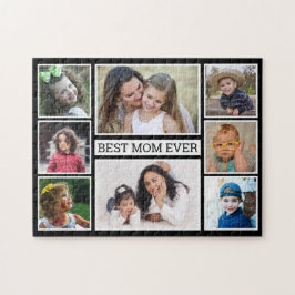 Creëer Jouw eigen 8 Foto Collage Beste Mam ooit Legpuzzel