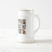 Creëer Jouw eigen 8 Foto Collage Beste vader ooit Bierpul (Voorkant rechts)