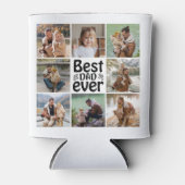 Creëer Jouw eigen 8 Foto Collage Beste vader ooit Blikjeskoeler (Voorkant)