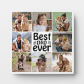 Creëer Jouw eigen 8 Foto Collage Beste vader ooit Fotoplaat (Voorkant)