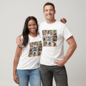 Creëer Jouw eigen 8 Foto Collage Beste vader ooit T-shirt (Unisex)