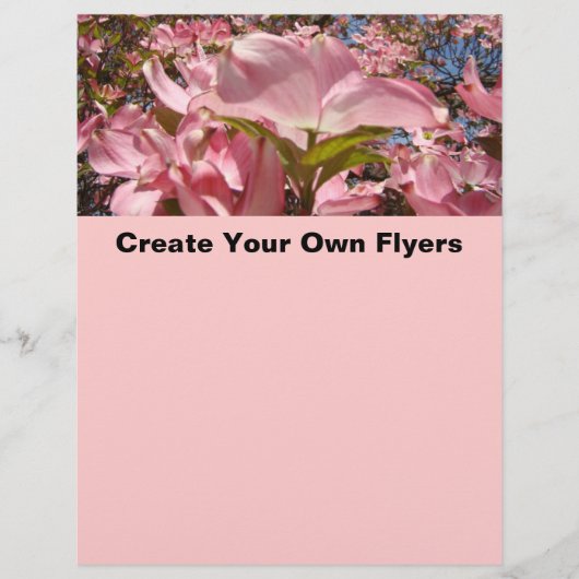Creëer Jouw eigen brochures roze dogwood Flowers K (Voorkant)