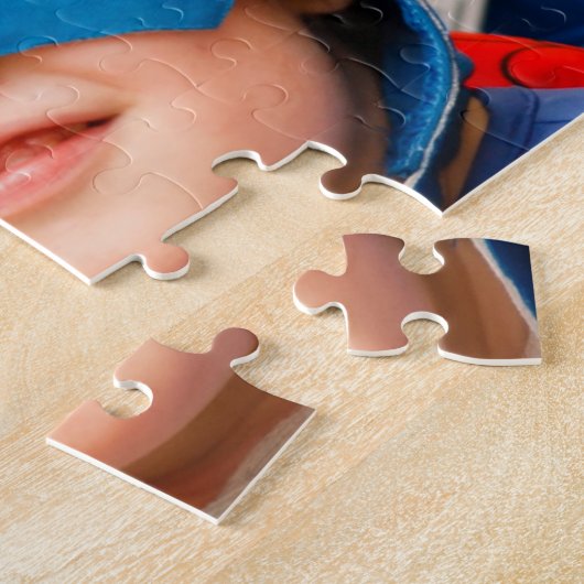 Creëer Jouw eigen foto Jigzaag Puzzle Legpuzzel (Zijkant)