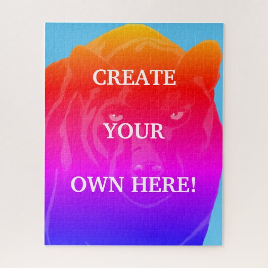 Creëer Jouw eigen foto Jigzaag Puzzle Legpuzzel (Verticaal)