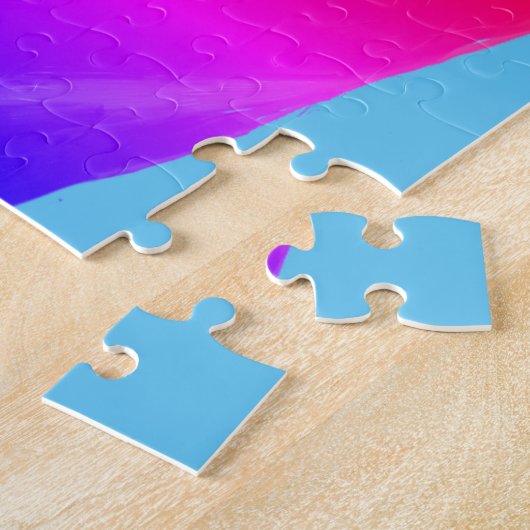 Creëer Jouw eigen foto Jigzaag Puzzle Legpuzzel (Zijkant)