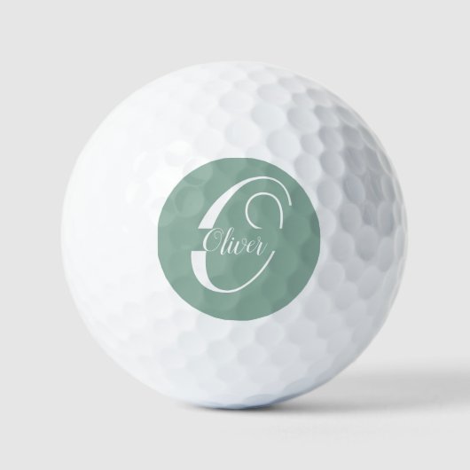 Creëer Jouw eigen Golf gepersonaliseerde Monogramm Golfballen (Voorkant)