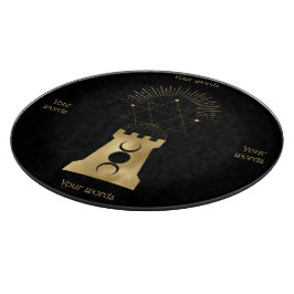 Creëer Jouw Eigen Gouden Arcane Maan Toren Tarot Snijplank