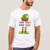 Creëer Jouw eigen grappige kerstfeest Elf T-shirt (Voorkant)