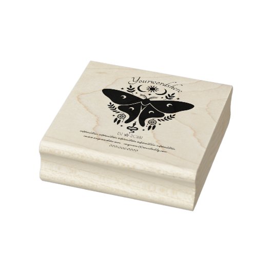 Creëer Jouw Eigen Hemelse Mot Totem Rubberstempel (Stempel)