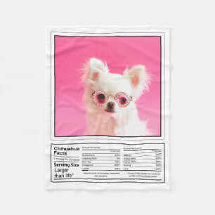 Creëer Jouw eigen Hondenras Facts Chihuahua Pet Fleece Deken