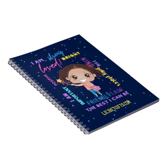 Creëer Jouw Eigen IK BEN - Positieve Vrouwelijke A Notitieboek (Rechterzijde)