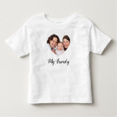 Creëer Jouw eigen ik hou van mijn familie Valentij Kinder Shirts (Voorkant)
