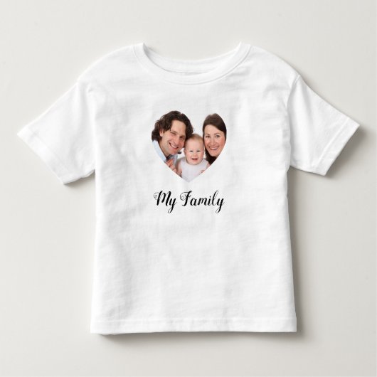 Creëer Jouw eigen ik hou van mijn familie Valentij Kinder Shirts (Voorkant)