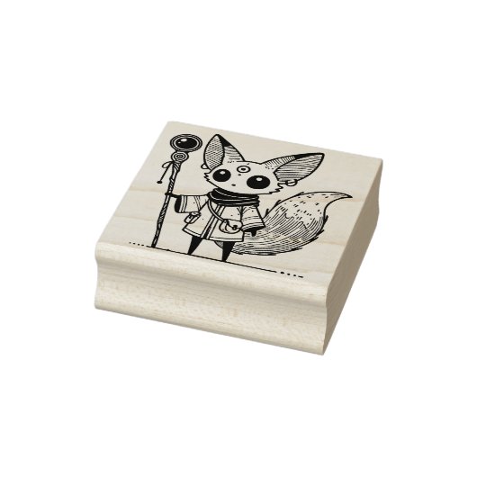Creëer Jouw Eigen Jonge Fennek Vos Mysticus Rubberstempel (Stempel)