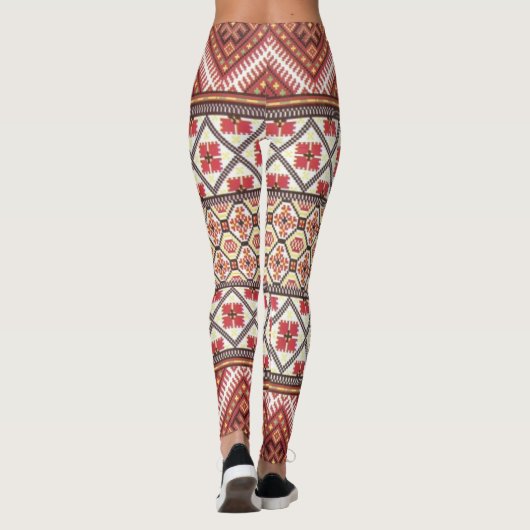 Creëer Jouw eigen kleurrijke Aztec Hakuna Matata Leggings (Achterkant)