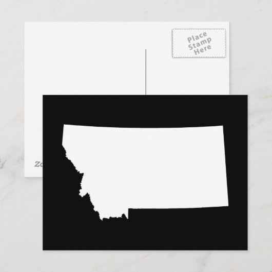 Creëer Jouw eigen Montana Moving Announge Briefkaart (Voorkant / Achterkant)