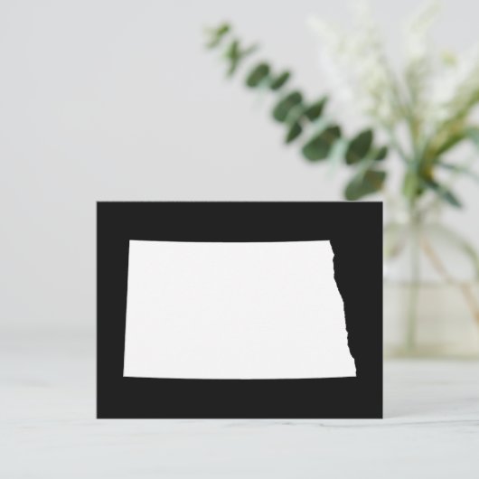 Creëer Jouw eigen Noord Dakota Moving Aankondiging Briefkaart (Staand voorkant)