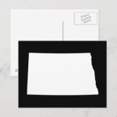 Creëer Jouw eigen Noord Dakota Moving Aankondiging Briefkaart (Voorkant / Achterkant)