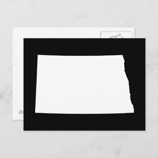 Creëer Jouw eigen Noord Dakota Moving Aankondiging Briefkaart (Voorkant / Achterkant)