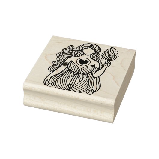 Creëer Jouw Eigen Onherkenbare Liefdesgodin Rubberstempel (Stempel)