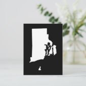 Creëer Jouw eigen Rhode Island Moving Announge Briefkaart (Staand voorkant)