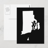 Creëer Jouw eigen Rhode Island Moving Announge Briefkaart (Voorkant / Achterkant)