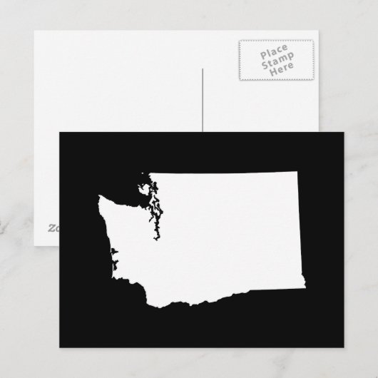 Creëer Jouw eigen Washington Moving Announement Briefkaart (Voorkant / Achterkant)