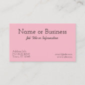 Creëer Jouw eigen witte poka Dot Visitekaartje (Voorkant)