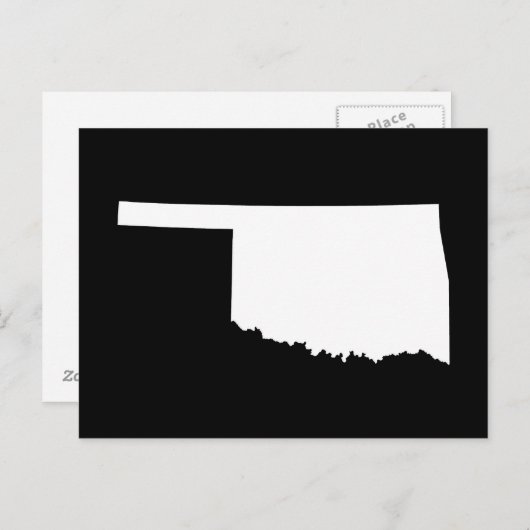 Creëer Jouw Own Oklahoma Moving Announge Briefkaart (Voorkant / Achterkant)