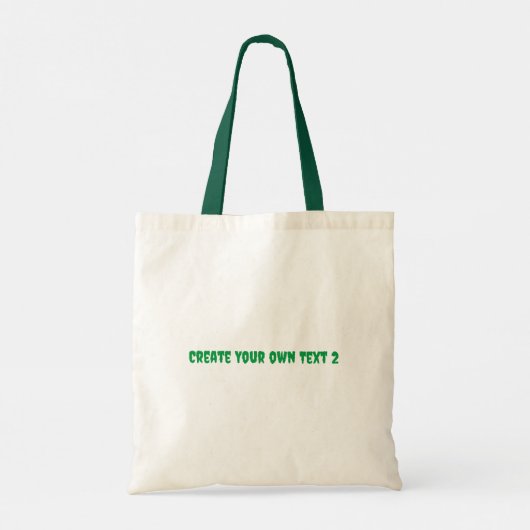 Creëer Jouw tekst Gedrukte het Winkelen Koopmarkt Tote Bag (Achterkant)