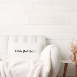 Creëer Jouw tekst Zwart Kleur Tekst Gedrukt zacht Kussen