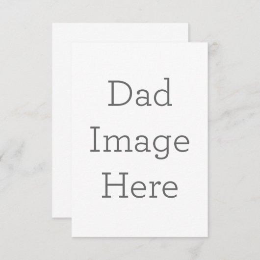 8,9 x 12,7 cm Enkele bedankkaart (Voorkant / Achterkant)