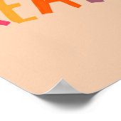 CREËER kleurrijk Poster (Hoek)