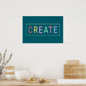 Creëer kleurrijk woord poster (Keuken)