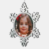 Creëer koesterde herinneringen met uw gepersonalis tin sneeuwvlok ornament (Rechts)