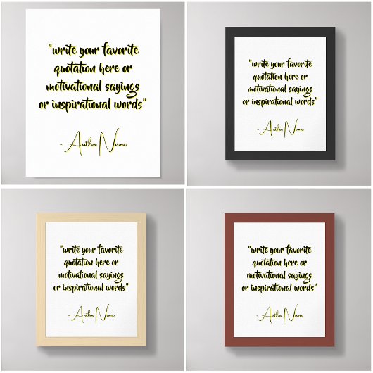 Creëer korte quotes - uw eigen offerte aanpassen poster