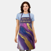 Creëer Kunst Een Beet Op Een Tijd- Abstract Schort (Gedragen)