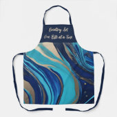 Creëer Kunst Een Beet Op Een Tijd- Abstract Schort (Voorkant)