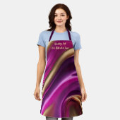 Creëer Kunst Eén hapje per keer - Modern Abstract- Schort (Gedragen)