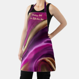 Creëer Kunst Eén hapje per keer - Modern Abstract- Schort