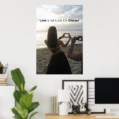 Creëer liefde poster (Thuiskantoor)