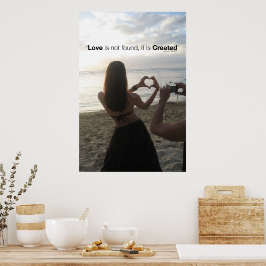 Creëer liefde poster (Keuken)