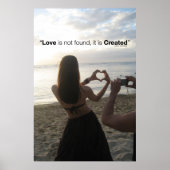 Creëer liefde poster (Voorkant)