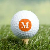 Creëer Maak Aangepaste Oranje monogrammen op maat Golfballen (Insitu Shirt)