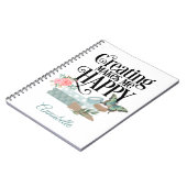 Creëer maakt me blij spiraal foto Notitieboek (Linkerzijde)