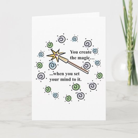 Creëer Magic Wenskaart Kaart (Voorkant)