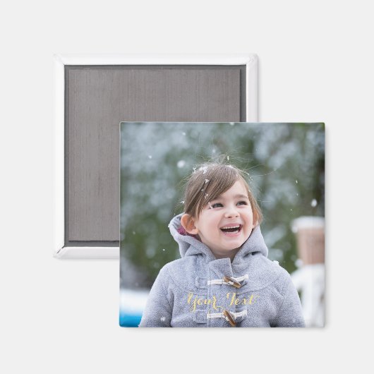 Creëer Make Custom Square Photo Fridge Dishwasmach Magneet (Voorkant / Achterkant)