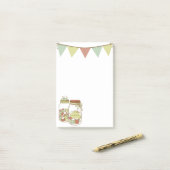 Creëer mason jar and garland Post-it merkt op Post-it® Notes (Op bureau)