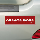 CREËER MEER Bumpersticker (Op auto)